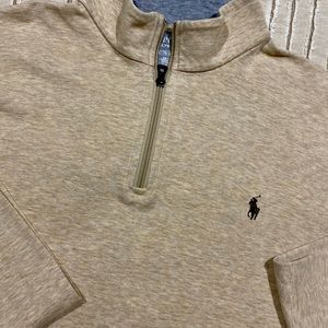 Mens Ralph Lauren polo 3/4 zip pull over sweater XXL